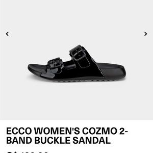 New condition womens  black Ecco sandals size 9